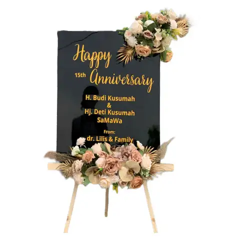 Papan Bunga Akrilik Pinggan