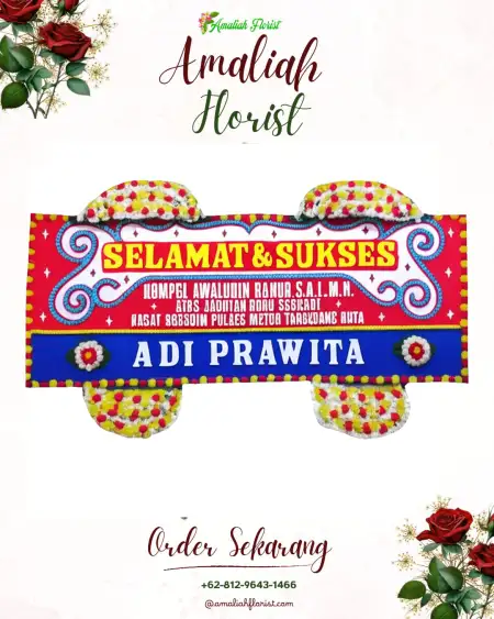 Papan Bunga Ucapan Selamat Pinggan