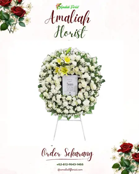 Krans Bunga Duka Pinggan